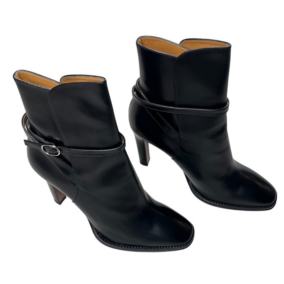 Ralph Lauren Purple Label Shoes - New Ralph Lauren Purple Label Nellie Booties Women 8.5 (EU 38.5) Black Leather